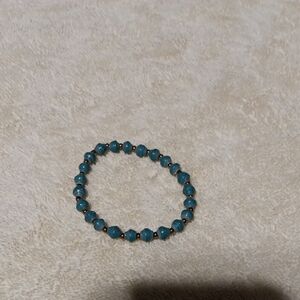 Elegant Blue Beaded Bracelet